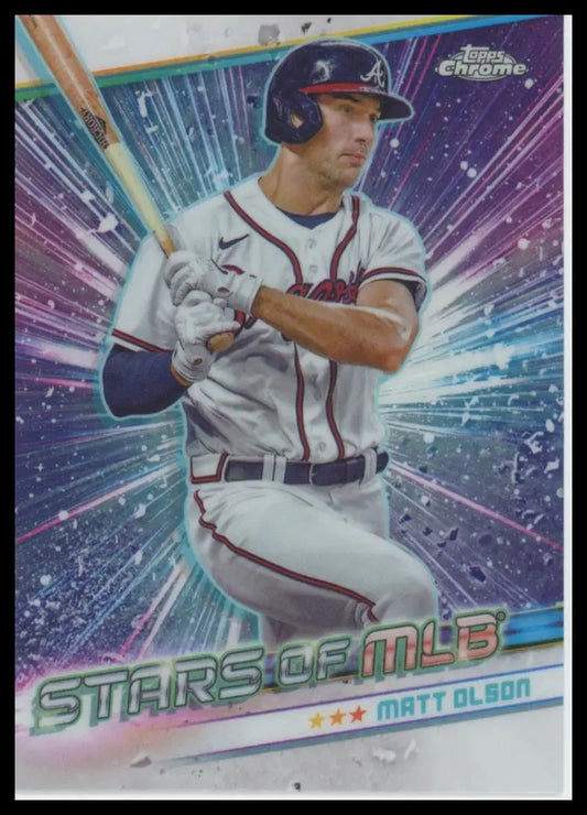 2024 Topps - Stars of MLB Chrome Matt Olson CSMLB-31 Atlanta Braves Baseball NM - Baseball Card Single