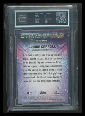 2024 Topps Stars of MLB Corbin Carroll #SMLB-29 Baseball Arena Club 9.5 - Baseball Card Single