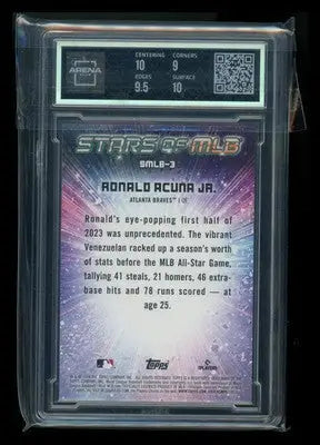 2024 Topps Stars of MLB Ronald Acuña Jr. #SMLB-3 Baseball Arena Club 9.5 - Baseball Card Single