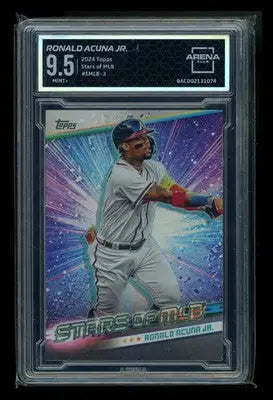 2024 Topps Stars of MLB Ronald Acuña Jr. #SMLB-3 Baseball Arena Club 9.5 - Baseball Card Single