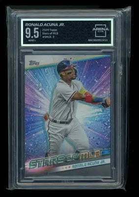 2024 Topps Stars of MLB Ronald Acuña Jr. #SMLB-3 Baseball Arena Club 9.5 - Baseball Card Single