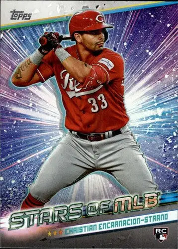 2024 Topps Stars of MLB Christian Encarnacion-Stra baseball card with original gloss Reds ID 68209