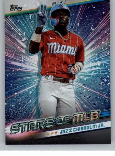2024 Topps Stars of MLB #SMLB-10 Jazz Chisholm Jr. NM-MT Marlins ID:71084 - Baseball Card Single