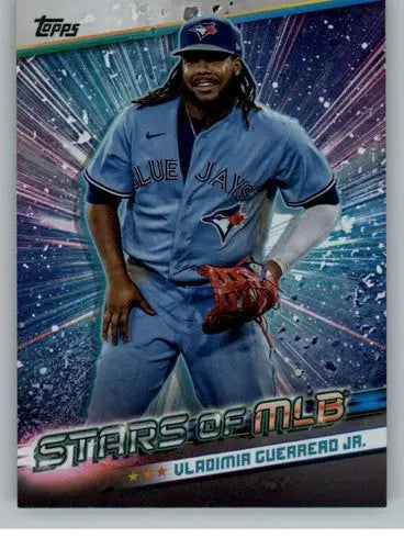 Original gloss Vladimir Guerrero Jr. baseball card from 2024 Topps Stars of MLB Blue Jays series