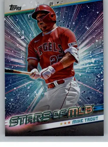 2024 Topps Stars of MLB Mike Trout baseball card with original gloss in excellent NM-MT condition