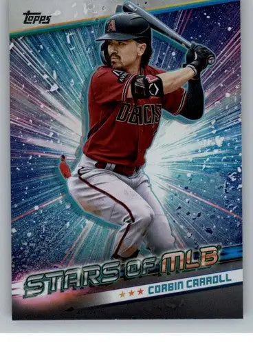 Corbin Carroll baseball card from 2024 Topps Stars of MLB with original gloss