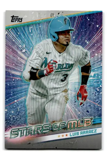2024 Topps Stars Luis Arraez baseball card with original gloss Marlins ID 70818