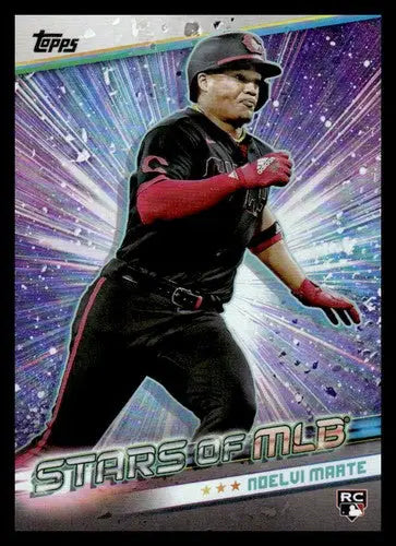 Noelvi Marte baseball card from 2024 Topps Stars of MLB with original gloss