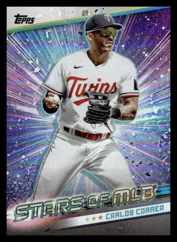 2024 Topps Stars Carlos Correa Twins trading card with original gloss