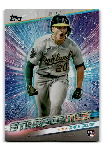 2024 Topps Stars Zack Gelof MLB trading card with original gloss Oakland Athletics