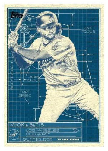 2024 Topps Superstar Blueprint #SB-17 Mookie Betts NM-MT Dodgers ID:71096 - Baseball Card Single