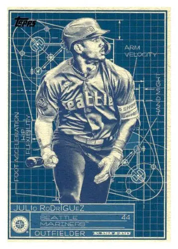 2024 Topps Superstar Blueprint #SB-6 Julio Rodriguez NM-MT Mariners ID:71095 - Baseball Card Single