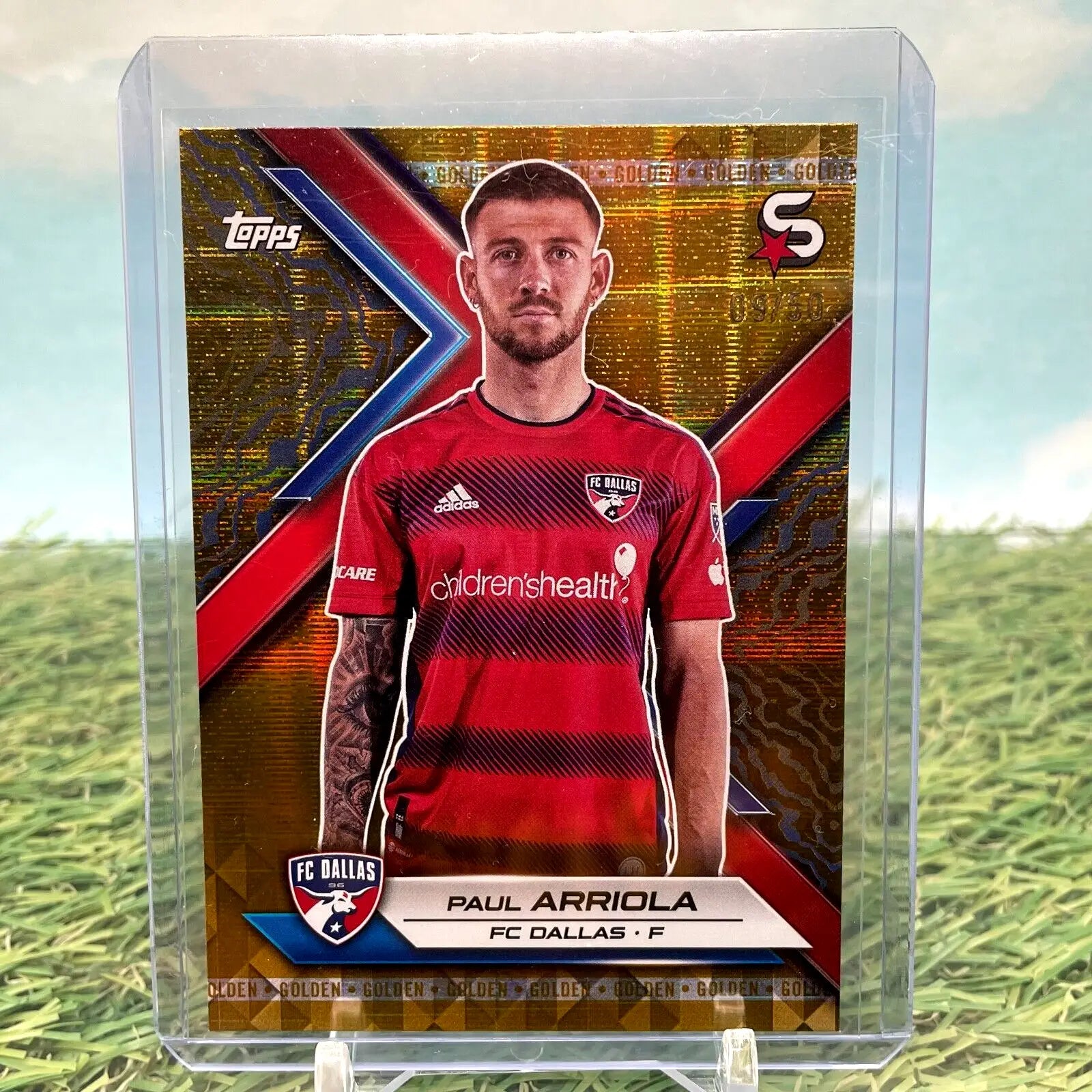 2024 Topps Superstars MLS Paul Arriola GOLDEN /50 FC Dallas - Soccer Card Single