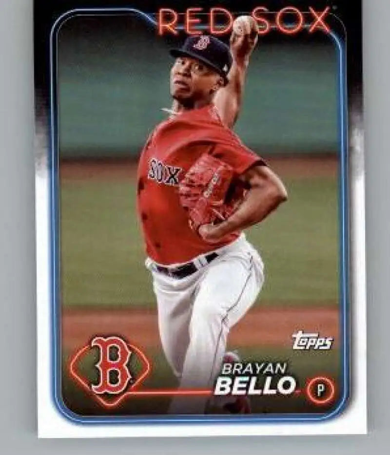 2024 Topps Team Sets Boston Red Sox #BOS-16 Brayan Bello NM-MT Red Sox ID:81171 - Baseball Card Single