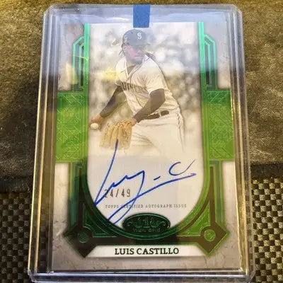 2024 Topps Tier One Luis Castillo PPA-LC Prime Performers Auto /49 Mariners - Baseball Card Single