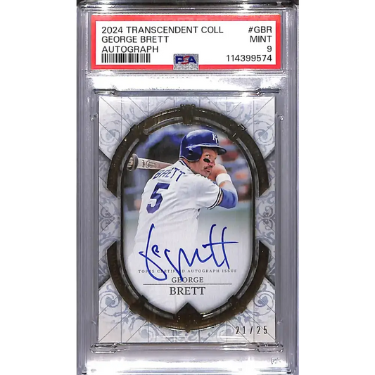 2024 Topps Transcendent Collection #TCA-GBR George Brett PSA 9 MINT 21/25 Kansas City Royals - Baseball Card Single