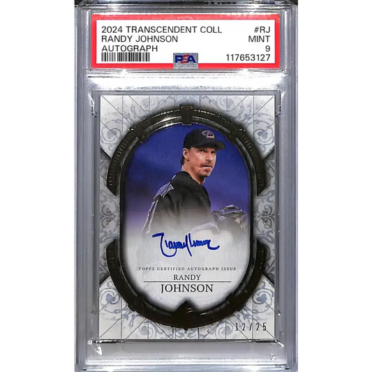 2024 Topps Transcendent Collection #TCA-RJ Randy Johnson PSA 9 MINT Auto 12/25 Arizona Diamondbacks - Baseball Card