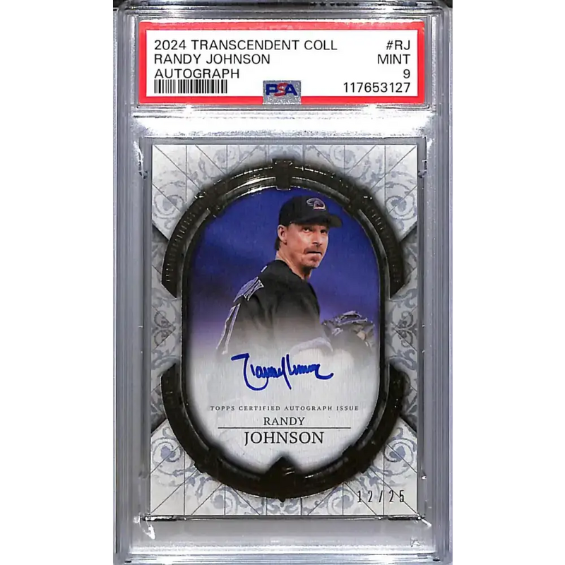 2024 Topps Transcendent Collection #TCA-RJ Randy Johnson PSA 9 MINT Auto 12/25 Arizona Diamondbacks - Baseball Card