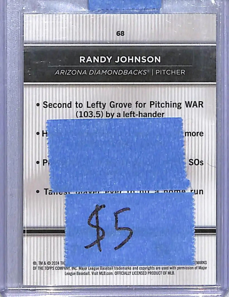 2024 Topps Tribute #68 Randy Johnson NM-MT Arizona Diamondbacks