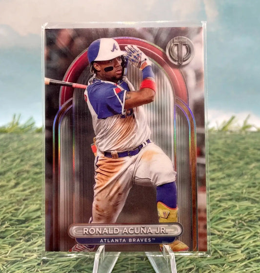 2024 Topps Tribute- Ronald Acuna Jr. -#1- Atlanta Braves - Baseball Card Single