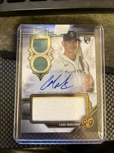 2024 Topps Triple Threads Cade Marlowe Patch Auto /99 - Baseball Card Single