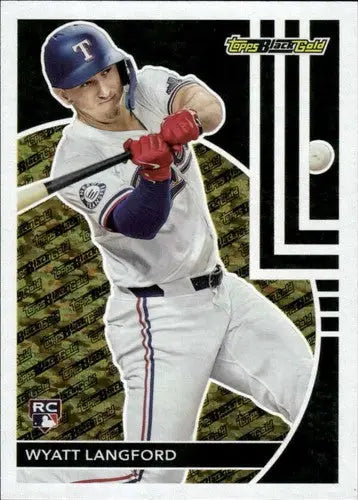 2024 Topps Update Black Gold #BG-10 Wyatt Langford NM-MT Rangers ID:76466 - Baseball Card Single