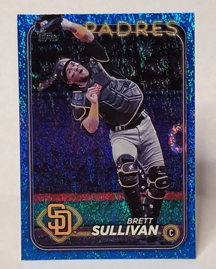 2024 Topps Update Brett Sullivan Blue Foilboard /999 RC #US34 San Diego Padres - Baseball Card Single
