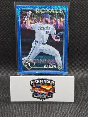 2024 Topps Update Series - Matt Sauer #US25 Blue Holo Foilboard /999 (RC) - Baseball Card Single