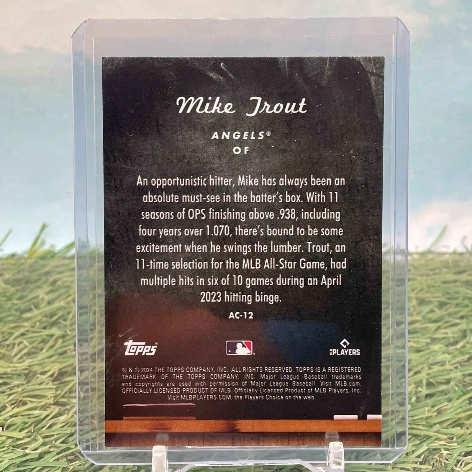 2024 Topps Update Series Mike Trout #AC-12 All Class Insert Los Angeles Angels - Baseball Card Single