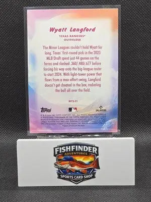 2024 Topps Update Series - Mystical Wyatt Langford #MYS-21 (RC) - Baseball Card Single