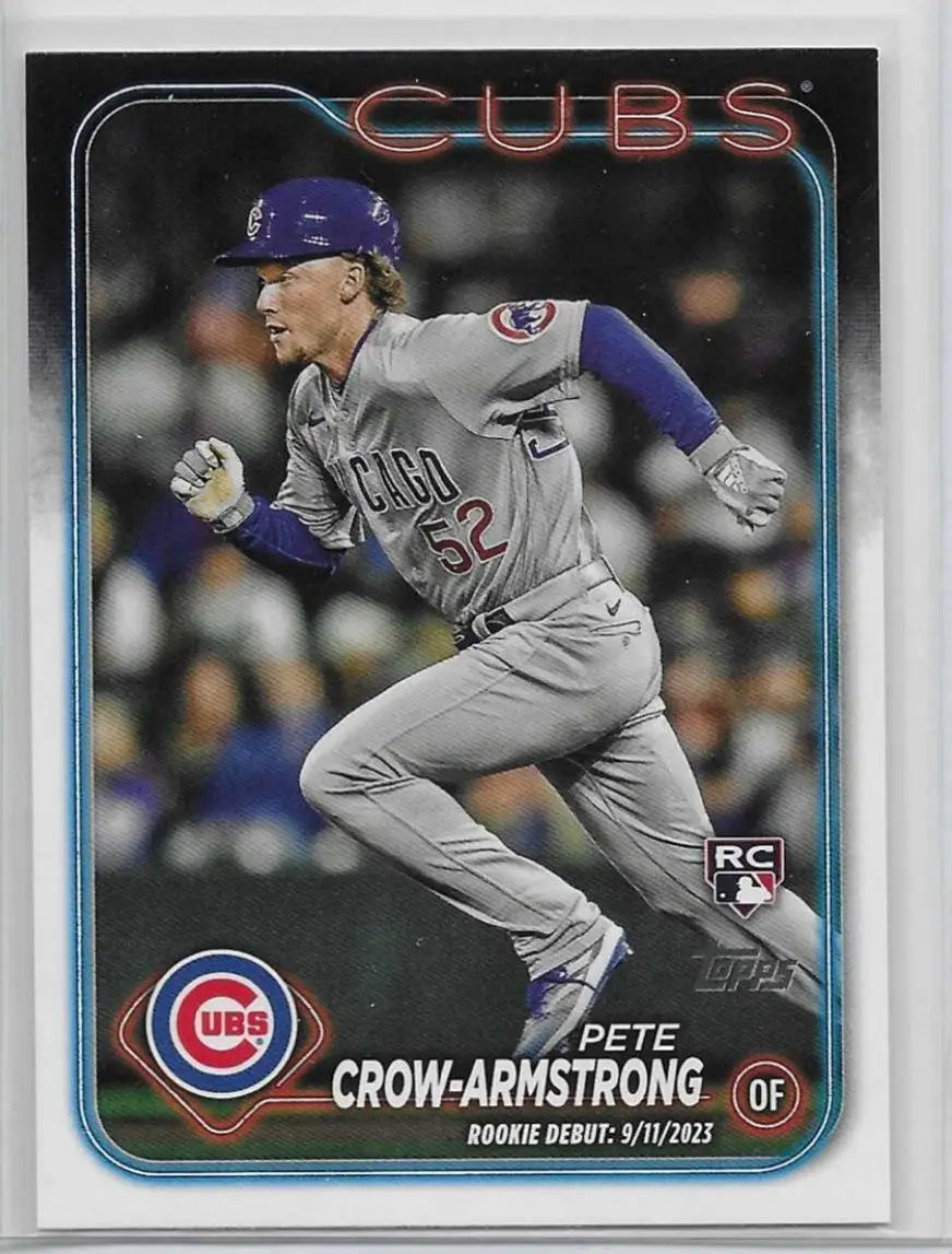 2024 Topps Update Series - Rookie Debut Pete Crow-Armstrong #US91 (RC) 1512 - Baseball Card Single