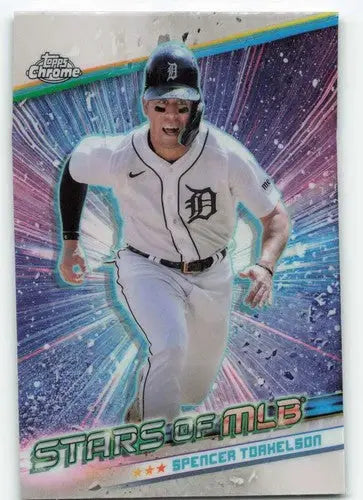 Spencer Torkelson baseball card 2024 Topps Update MLB Chrome Refractor image