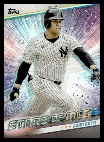 2024 Topps Update Stars Juan Soto Yankees baseball card with original gloss