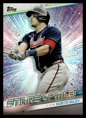 Austin Riley baseball card from 2024 Topps Update Stars of the MLB series