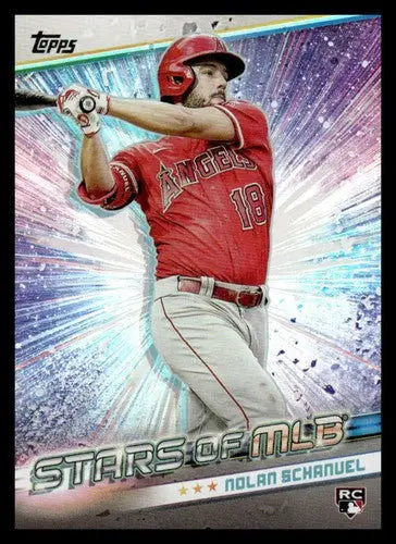 Nolan Schanuel baseball card from 2024 Topps Update Stars of the MLB set
