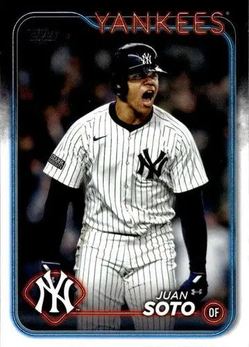 2024 Topps Update US1 Juan Soto baseball card NM-MT Yankees ID 76236