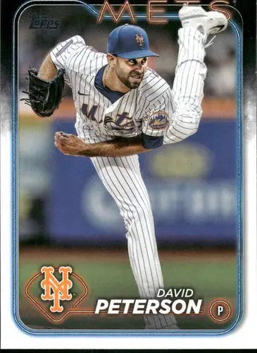 2024 Topps Update US104 David Peterson Mets baseball card NM-MT