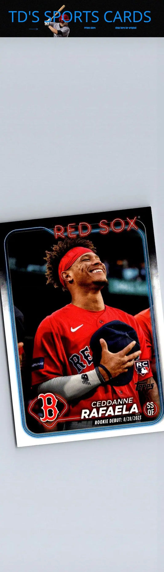 2024 Topps Update US110 Ceddanne Rafaela baseball card featuring Ceddanne Rafaela