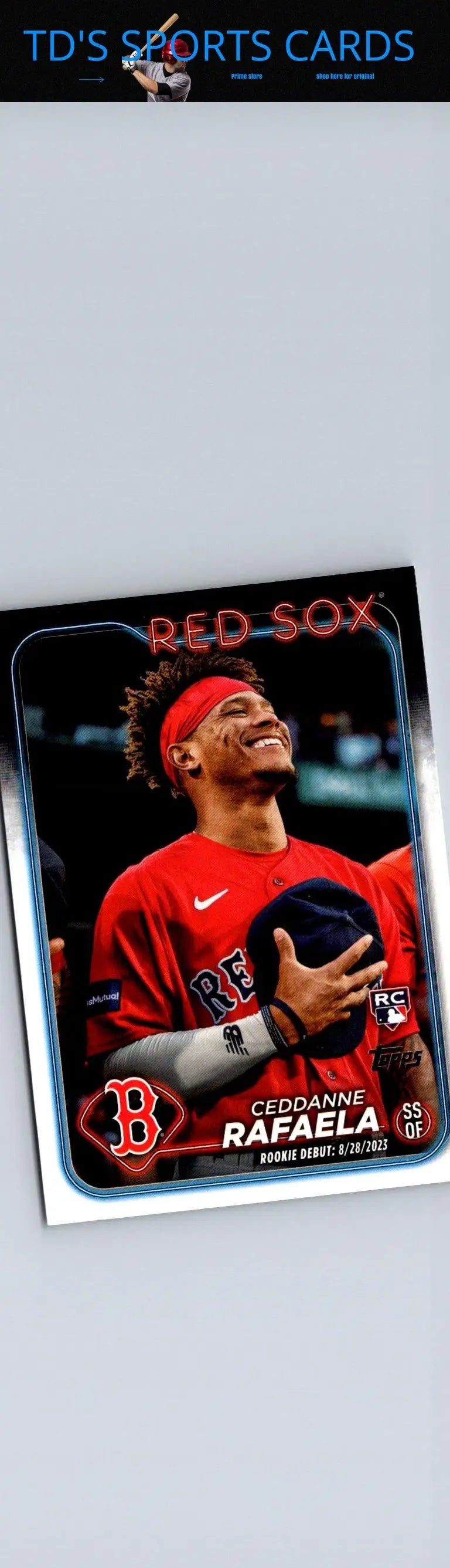 2024 Topps Update US110 Ceddanne Rafaela baseball card featuring Ceddanne Rafaela