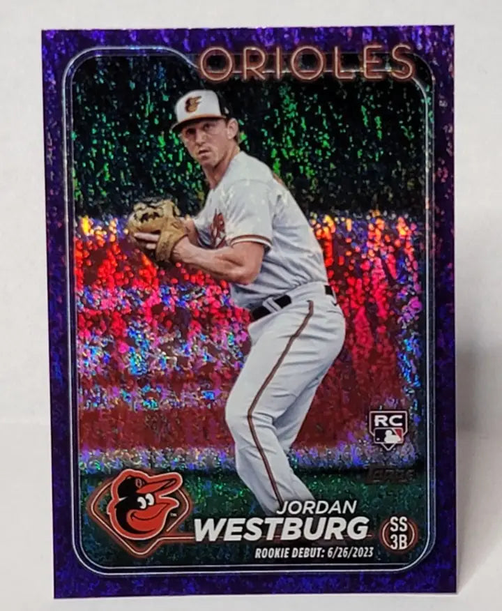 2024 Topps Update #US125 Jordan Westburg RC/RD Purple Holofoil #/799 - Baseball Card Single