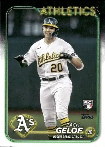 2024 Topps Update US131 Zack Gelof Athletics baseball card NM-MT