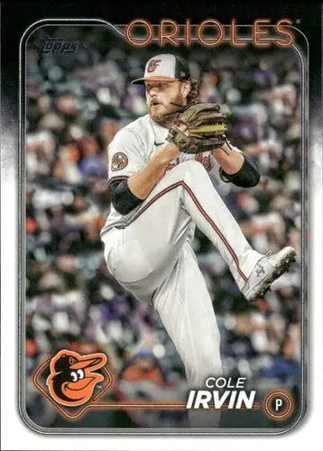 Original gloss 2024 Topps Update US138 Cole Irvin baseball card Orioles NM-MT