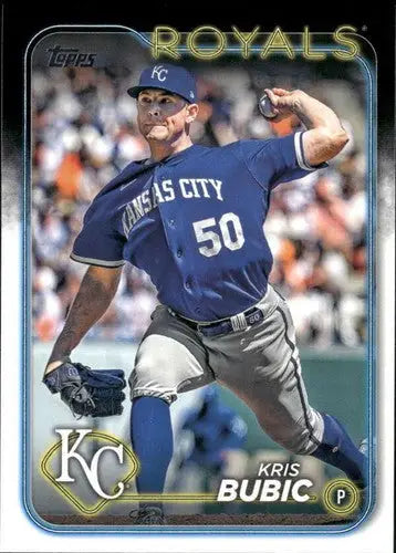 Original gloss 2024 Topps Update US148 Kris Bubic Royals baseball card