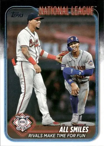 Baseball card featuring Francisco Lindor from 2024 Topps Update with original gloss