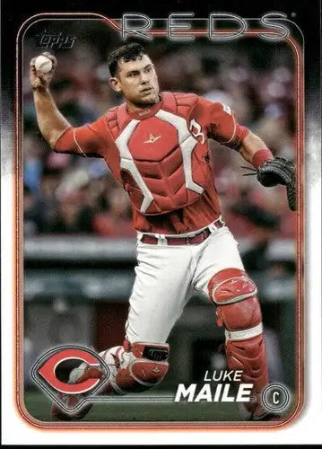 2024 Topps Update US167 Luke Maile Reds baseball card, NM-MT condition