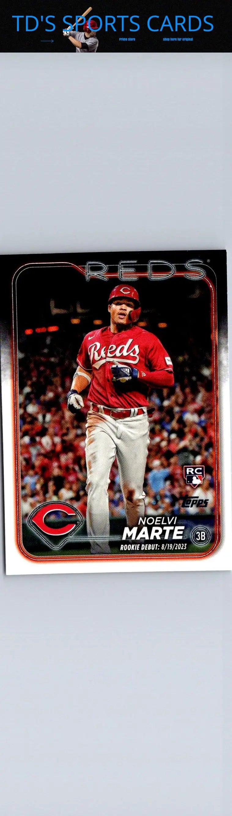 Baseball card featuring Noelvi Marte from 2024 Topps Update US187 Noelvi Marte