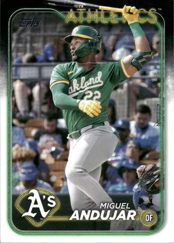 Baseball card featuring Miguel Andujar from 2024 Topps Update US202 Miguel Andujar NM-MT