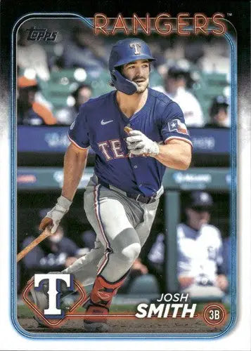 2024 Topps Update US207 Josh Smith Rangers baseball card with original gloss NM-MT