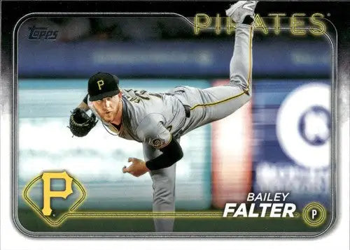 Original gloss baseball card US209 Bailey Falter Topps Update 2024 Pirates ID 76358