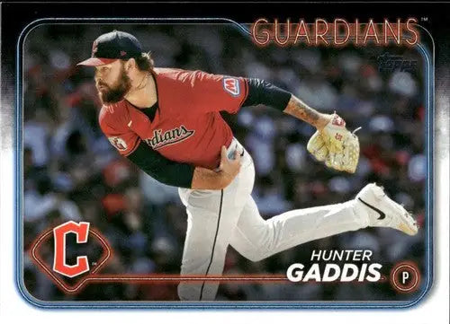 2024 Topps Update US211 Hunter Gaddis Guardians baseball card NM-MT